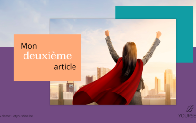 Mon deuxième article